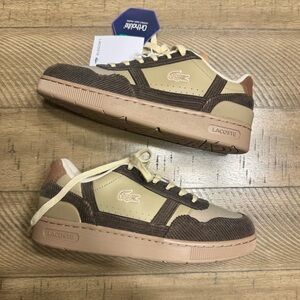 Lacoste Unisex-Child T-Clip Sneaker Brown - NEW WITH TAGS - Youth 3